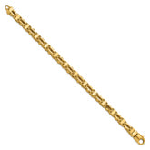 14K Polished Fancy Link Men's Bracelet